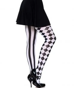Tomfoolery Harlequin Pantyhose - Leg Avenue