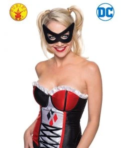 Rubie's Deerfield Harley Quinn Mask-Adult Superheroes & Villains