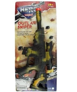 Jack In The Box Hero Combat Outlaw Sniper Gun