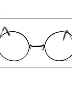 JD Party Hippie Glasses With Black Rim & Clear Lenses