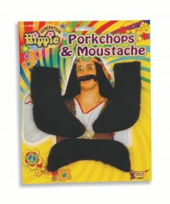 Forum Novelties Hippie Porkchops & Moustache Accessoriesc
