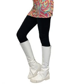 Swedia's 1960's Instant Knee High Boot Tops - White