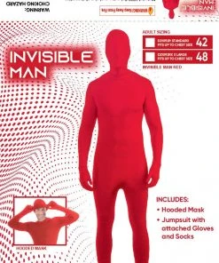 Tomfoolery Mensc Invisible Man Red Costume - Dr Toms