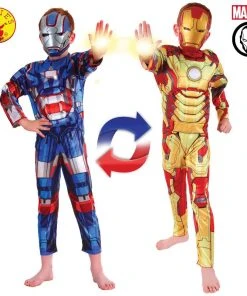 Rubie's Deerfield Iron Man To Iron Patriot Reversible Costume - Child Boys Costumes