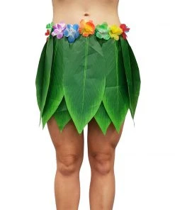 Swedia's Ladiesc Leaf Skirt With Flowers