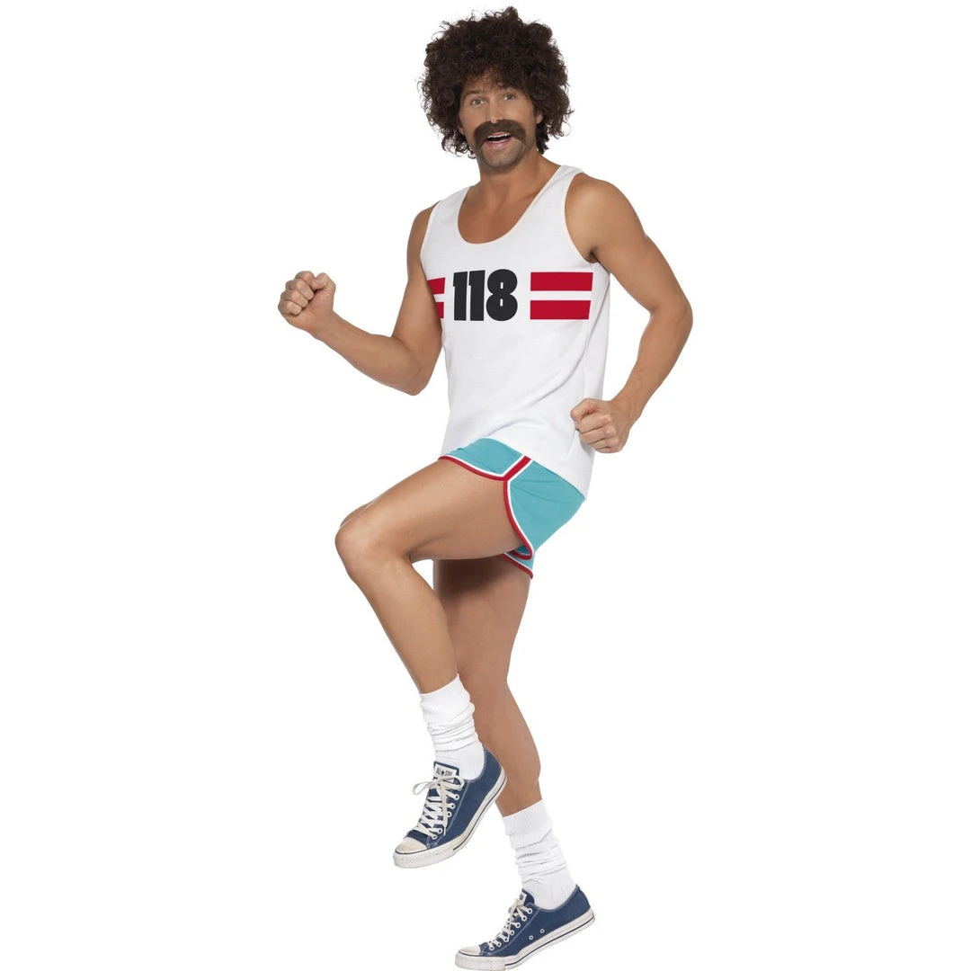 Smiffys Mensc Male Runner Costume 1 Smiffys Mensc Male Runner Costume