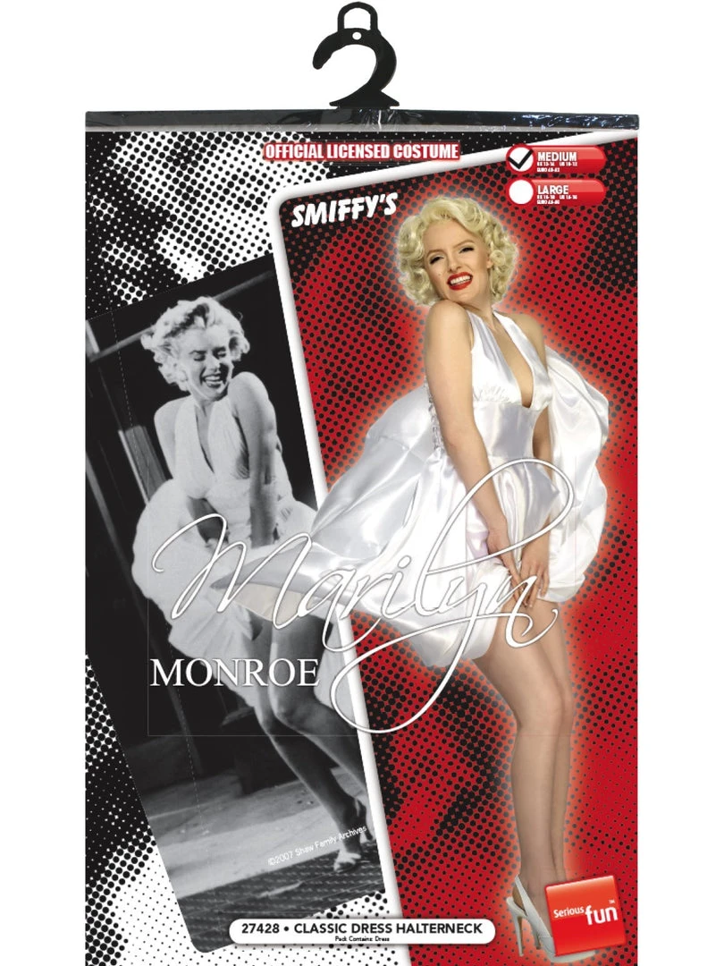 Smiffys Marilyn Monroe Classic Halterneck Dress 2 Smiffys Marilyn Monroe Classic Halterneck Dress