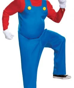 Disguise Costumes Super Mario Brothers Mario Adult