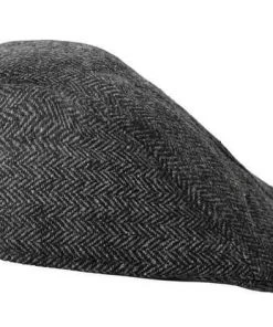 JD Party Mens Vintage Flat Cap - Dark Grey