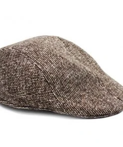 JD Party Mens Vintage Flat Cap - Light Brown Accessoriesc