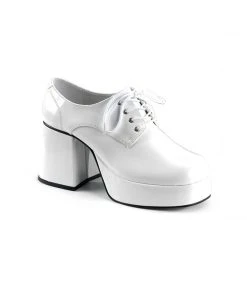 White Disco Platform Shoes -Hire Accessoriesc