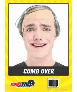 Allen Trading Mens Grey Comb Over Wig