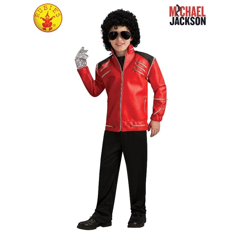 Rubie's Deerfield Michael Jackson Deluxe Beat It Red Jacket - Child Boys Costumes 1 Rubie's Deerfield Michael Jackson Deluxe Beat It Red Jacket - Child Boys Costumes