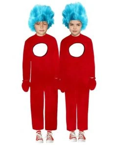 Interalia Group Mischief Maker Children's Red Jumpsuit Book Week Costume Girls Costumes