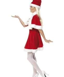 Smiffys Ladiesc Miss Santa Costume With Cape