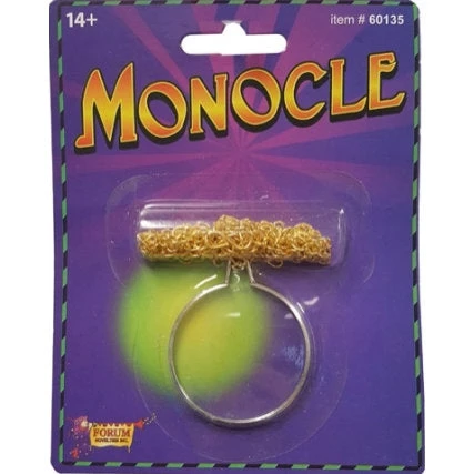 Tomfoolery Accessoriesc Monocle With Gold Chain 1 Tomfoolery Accessoriesc Monocle With Gold Chain