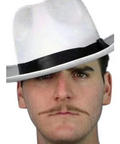 Carnival Products Facial Hair Moustache-Brown Pencil Thin