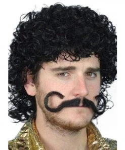 Carnival Products Moustache-Black Macho Facial Hair