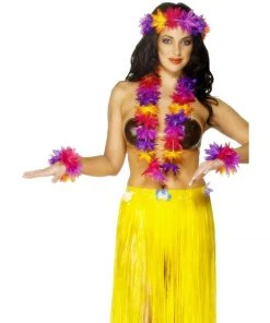 Smiffys Accessoriesc Multi Coloured Hawaiian Set