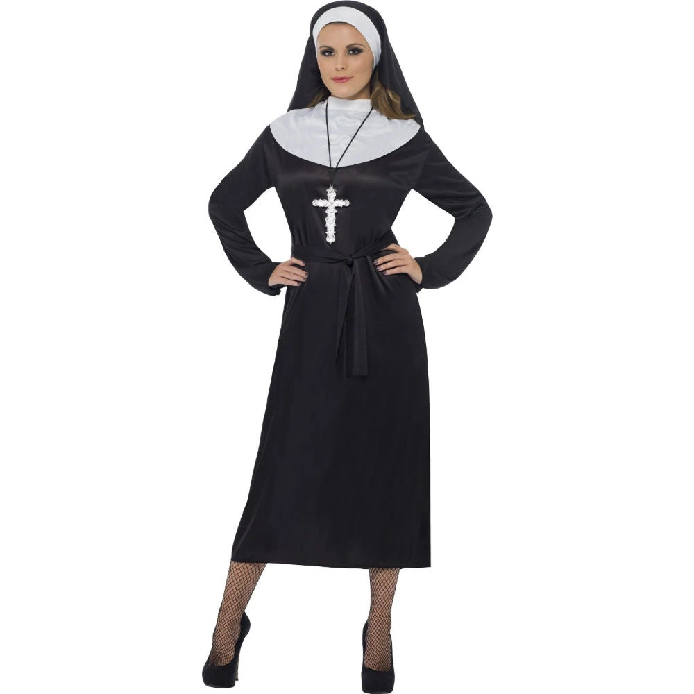 Smiffys Nun Costume Ladiesc 1 Smiffys Nun Costume Ladiesc