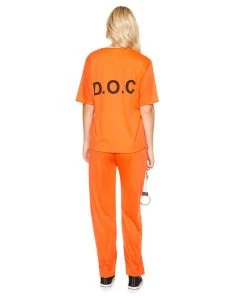 Disguise Costumes Orange Prisoner Ladies Costume Occupations & Uniforms