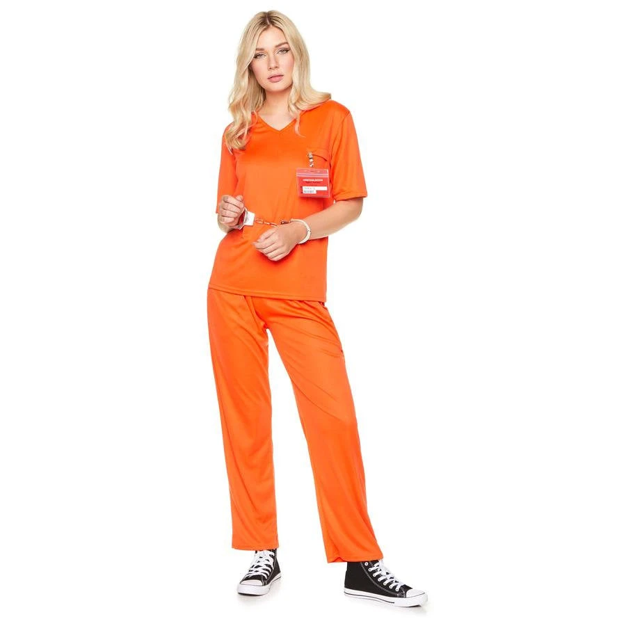 Disguise Costumes Orange Prisoner Ladies Costume Occupations & Uniforms 1 Disguise Costumes Orange Prisoner Ladies Costume Occupations & Uniforms