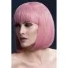Smiffys Pastel Pink Long Bob Fever Wig-Elise Wigsc