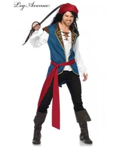 Tomfoolery Mensc Pirate Scoundrel Costume By Leg Avenue