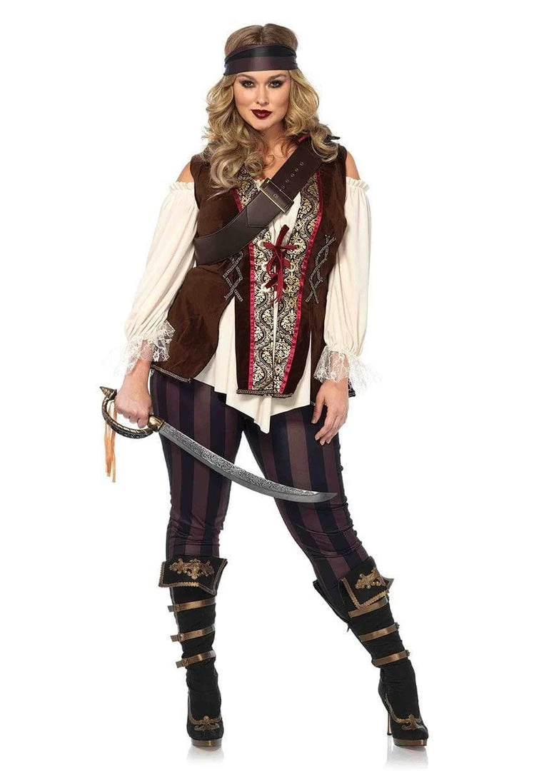 Tomfoolery Pirate Captain Blackheart Ladies Plus Costume - Leg Avenue Ladiesc 3 Tomfoolery Pirate Captain Blackheart Ladies Plus Costume - Leg Avenue Ladiesc