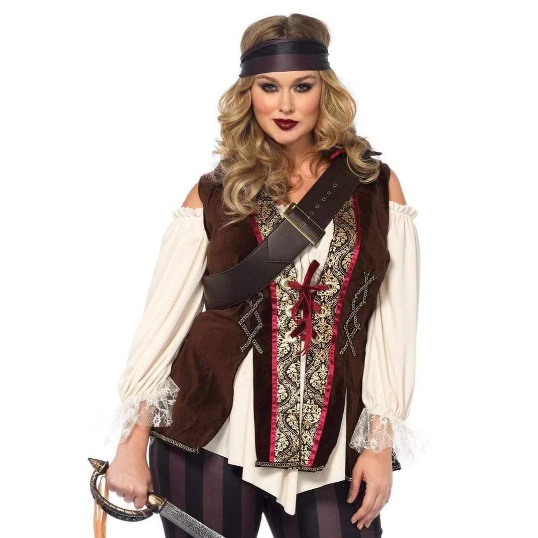 Tomfoolery Pirate Captain Blackheart Ladies Plus Costume - Leg Avenue Ladiesc 1 Tomfoolery Pirate Captain Blackheart Ladies Plus Costume - Leg Avenue Ladiesc