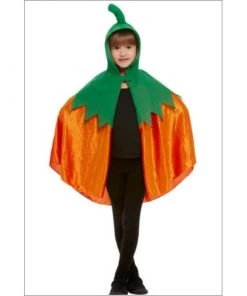 Smiffys Pumpkin Hooded Cape - Child