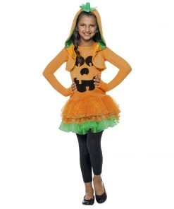 Smiffys Pumpkin Tutu Dress Costume - Girls