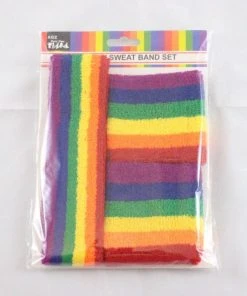 Trademart Accessoriesc Rainbow Sweat Band Set