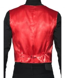 Smiffys Red Sequin Waistcoat Mensc