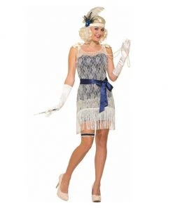 Tomfoolery Ladiesc Roaring 20's Gold Coast Socialite Flapper Dress