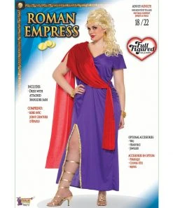 Forum Novelties Roman Empress In Purple/Red Plus Costume-Forum