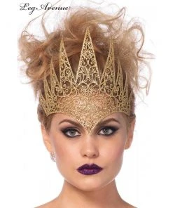 Tomfoolery Royal Crown In Gold Glitter