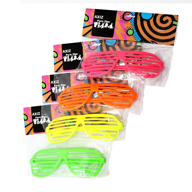 Trademart Neon Shutter Shades Glasses - Asst Colors Accessoriesc 1 Trademart Neon Shutter Shades Glasses - Asst Colors Accessoriesc