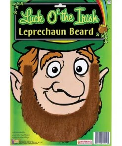 Forum Novelties St Patricks Leprechaun Red Beard Facial Hair