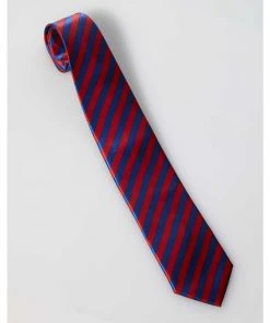 Forum Novelties Suspenders & Ties Striped Necktie Red & Blue
