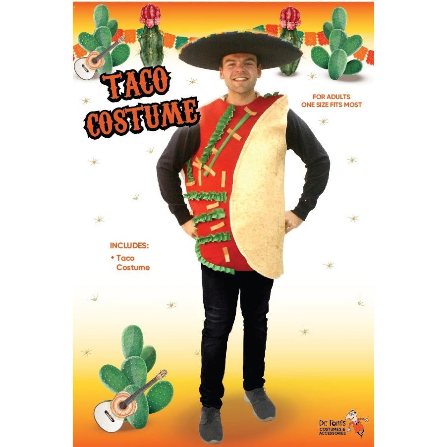 Tomfoolery Mensc Taco Costume - Dr Toms 1 Tomfoolery Mensc Taco Costume - Dr Toms