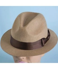 Forum Novelties Tan Fedora Hat