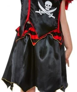 Smiffys Girls Costumes Toddler Pirate Skull And Crossbones Girl Costume