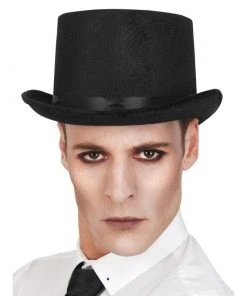 Tomfoolery Clown & Circus Accessories Top Hat - High Black Velvet