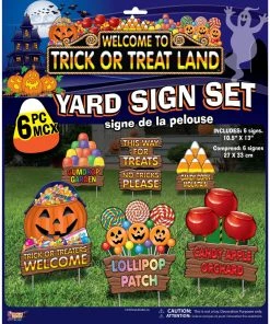 Forum Novelties Halloweenc Trick Or Treat Halloween Lawn Sign Set