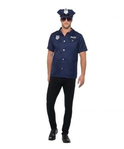 Smiffys Occupations & Uniforms US Cop Mens Costume