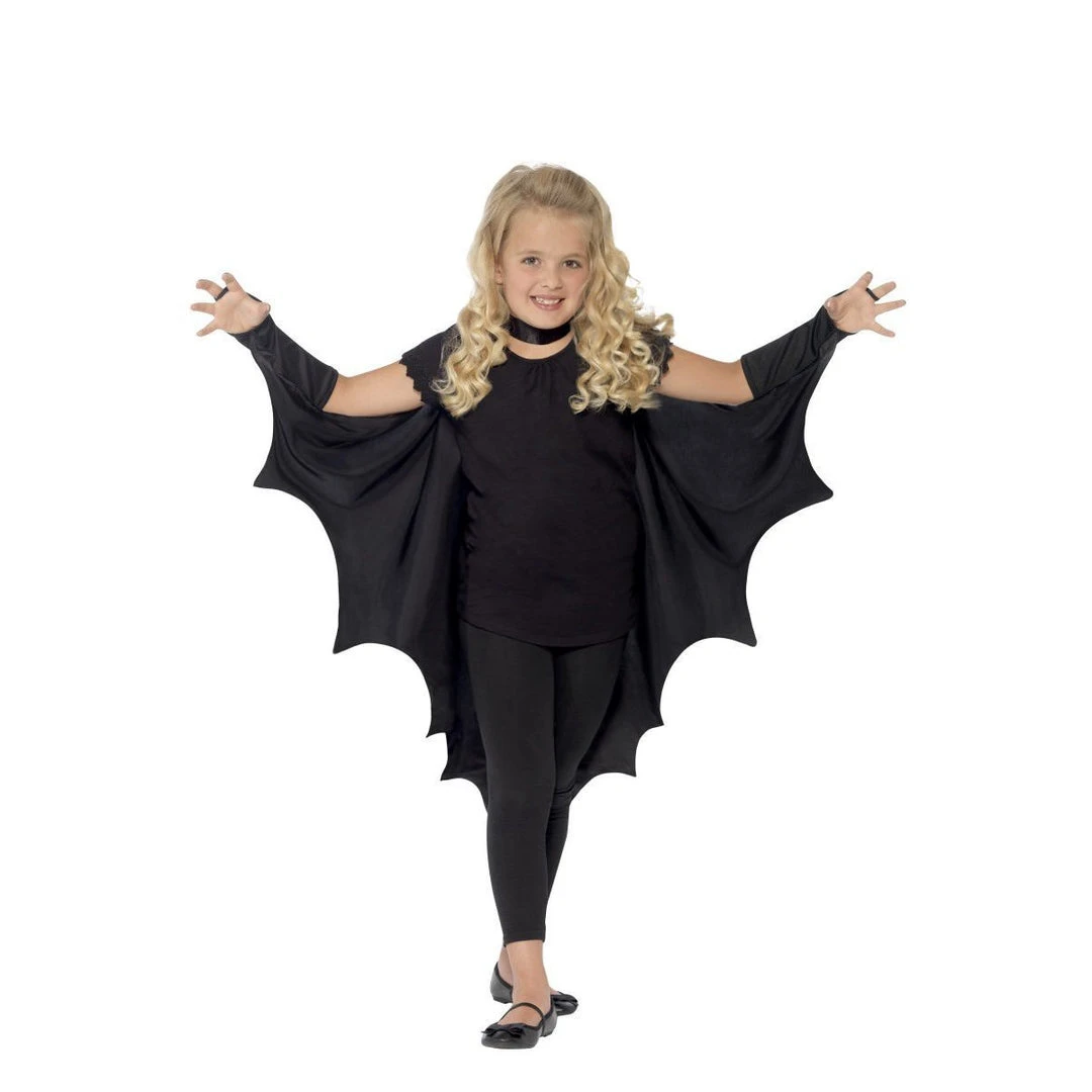 Smiffys Vampire Bat Wings - Child Girls Costumes 1 Smiffys Vampire Bat Wings - Child Girls Costumes