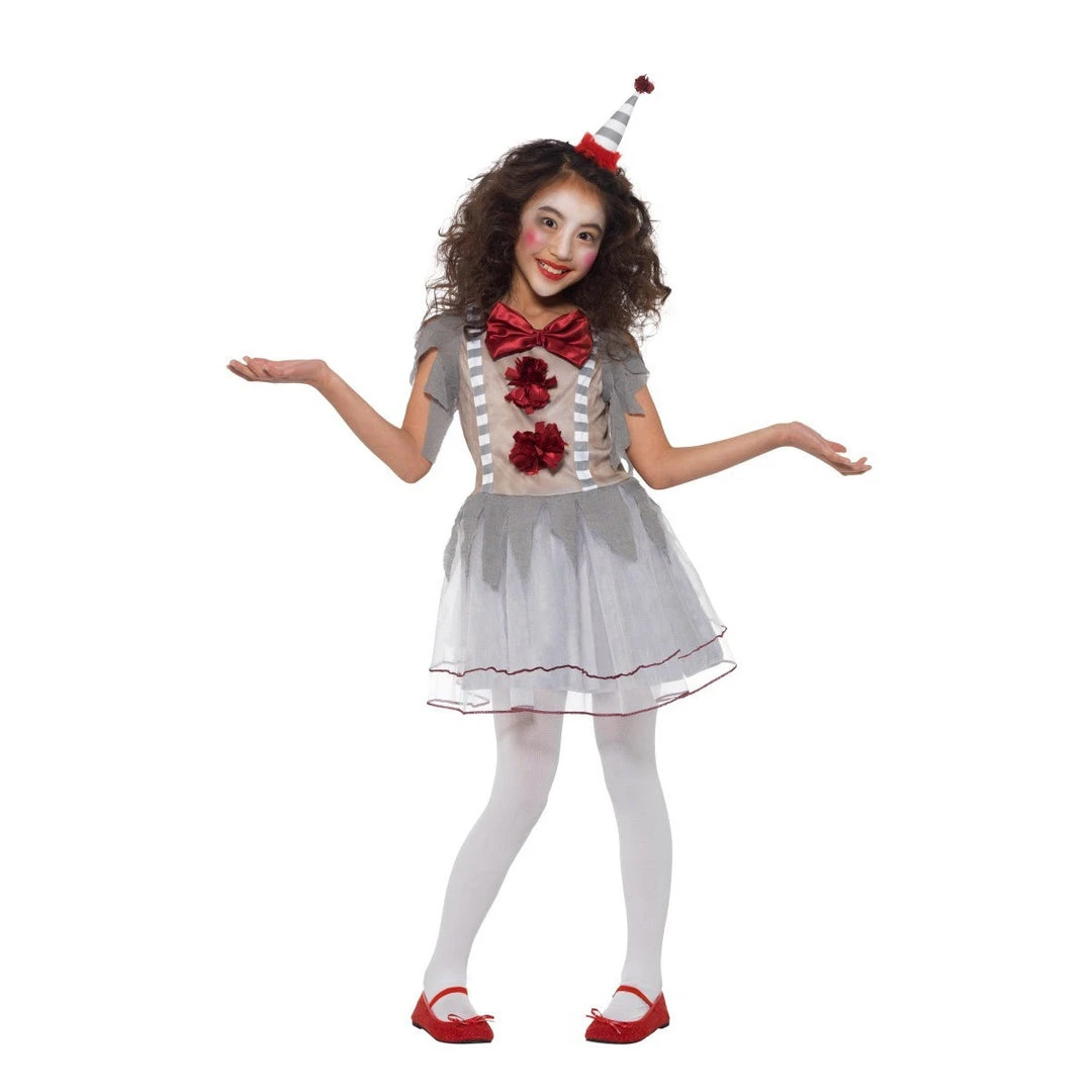 Smiffys Vintage Clown Girl Costume Girls Costumes 1 Smiffys Vintage Clown Girl Costume Girls Costumes