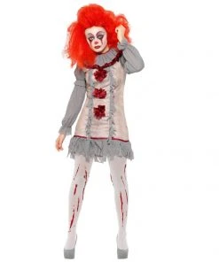 Smiffys Ladiesc Vintage Clown Lady Costume