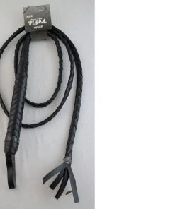Trademart Black Faux Leather Whip